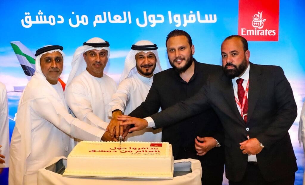 أولى رحلات طيران الإمارات تحط في مطار دمشق
