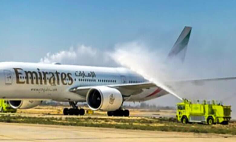 أولى رحلات طيران الإمارات تحط في مطار دمشق