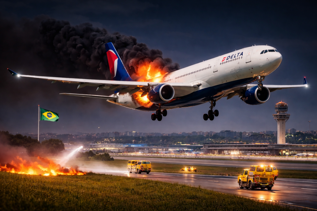 حادث طائرة في سماء ساو باولو