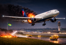 حادث طائرة في سماء ساو باولو