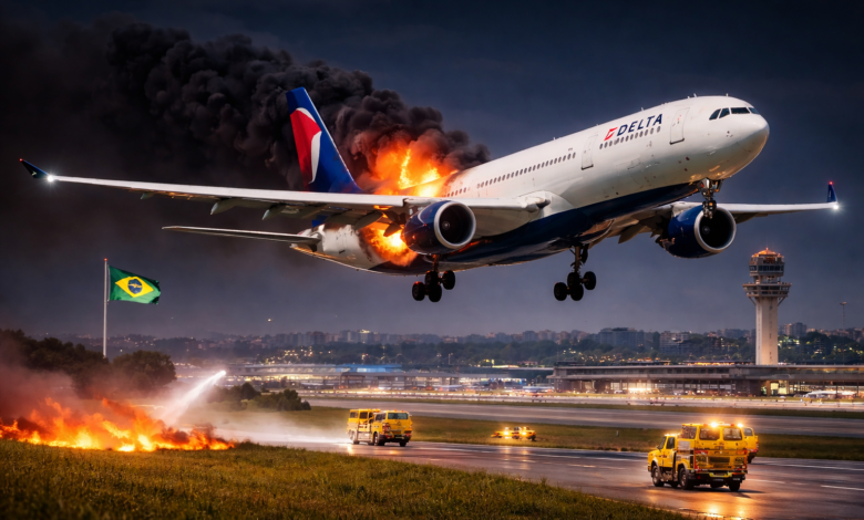 حادث طائرة في سماء ساو باولو