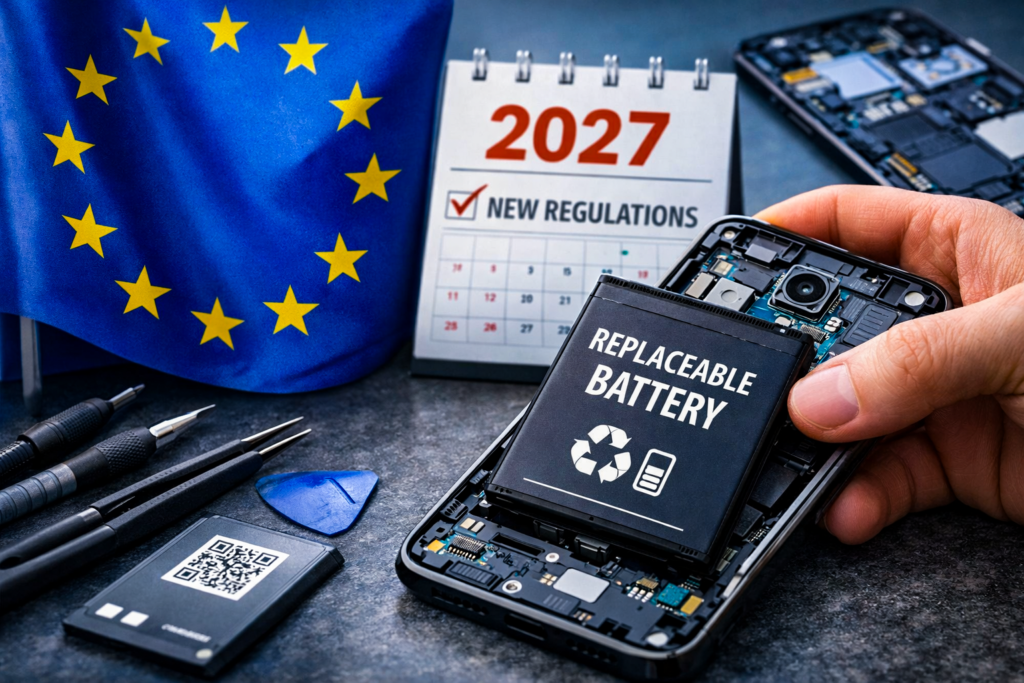 الاتحاد الأوروبي يفرض "البطاريات القابلة للإزالة" بحلول 2027